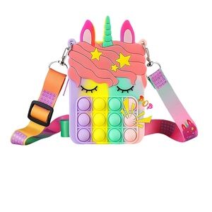 Unicorn Pop It Crossbody Bag
